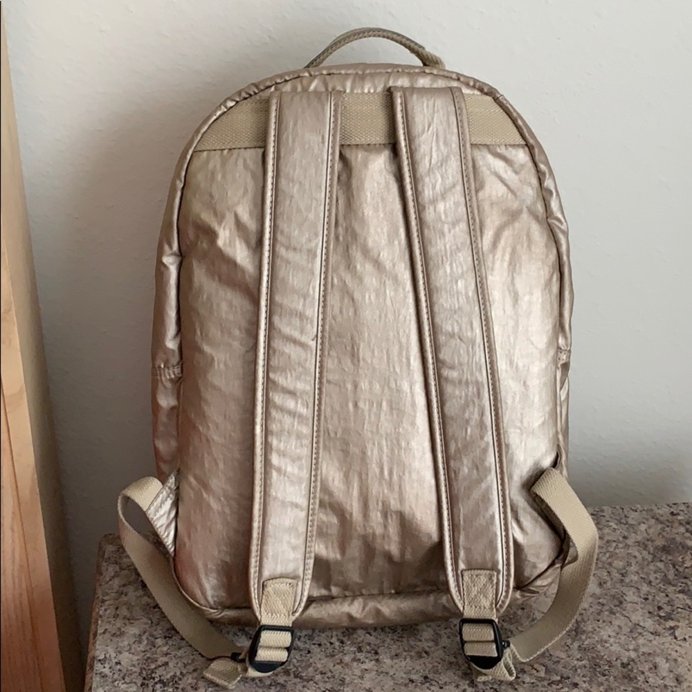 Kipling Metallic Gold Backpack - Picture 3 of 8